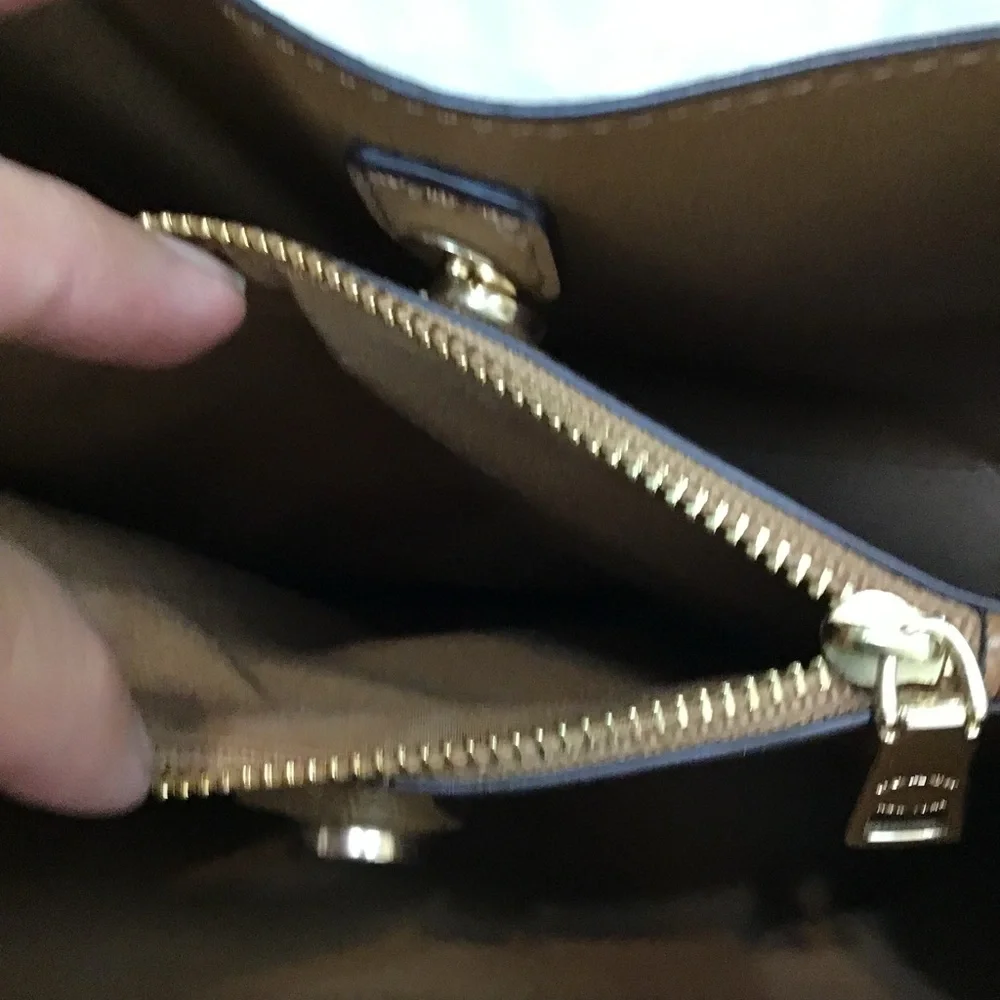 Coach Small Town Bucket Bag in Signature Canvas with a watermelon print. EUC - Picture 13 of 16